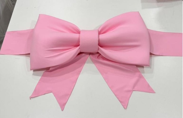 Laço Rosa de Painel - Kasari Variedades