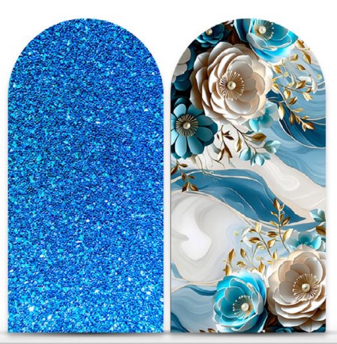 Sublimado Romano Azul Floral  - Kasari Variedades
