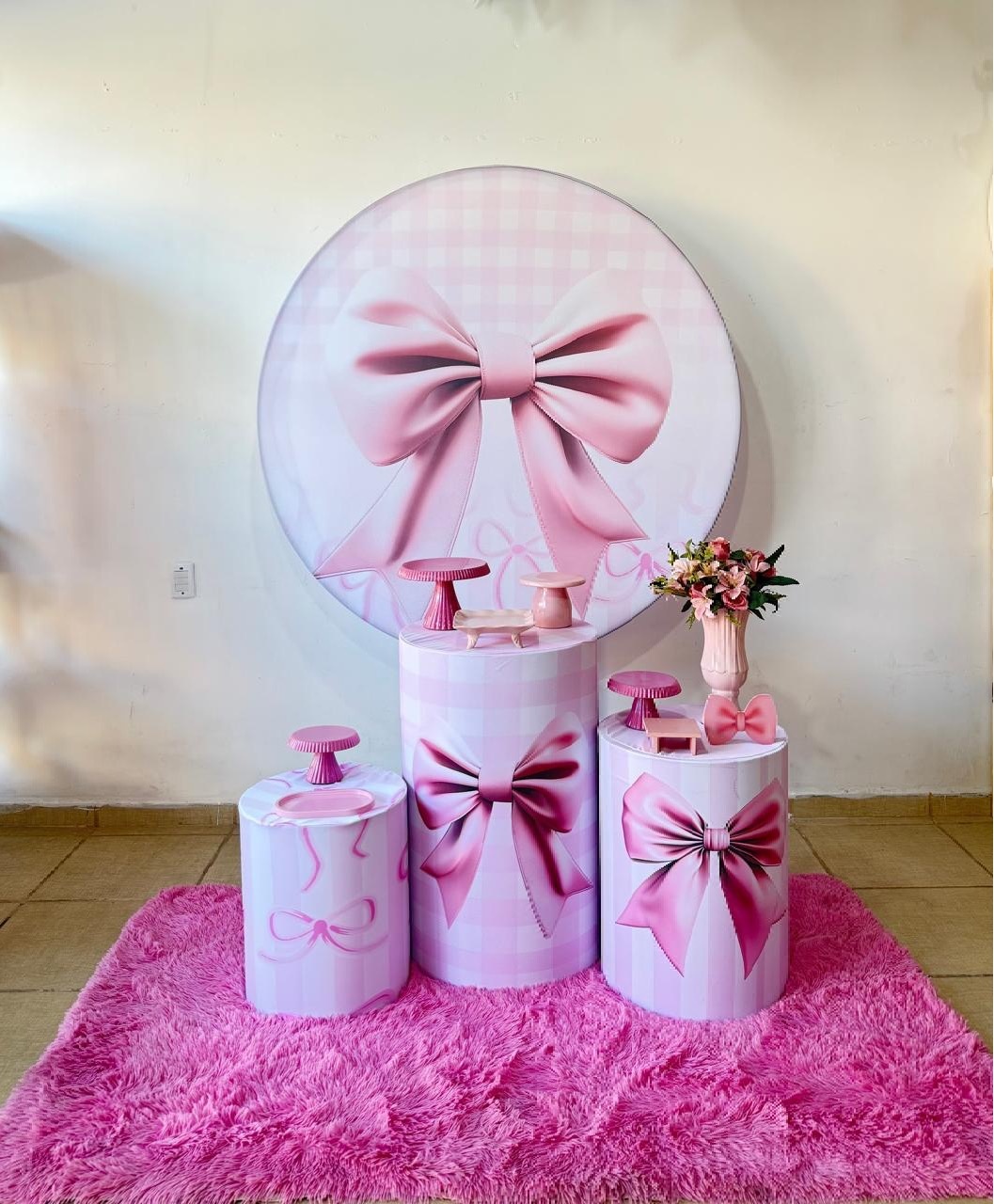 Kit Comemorar Laço Rosa - Kasari Variedades