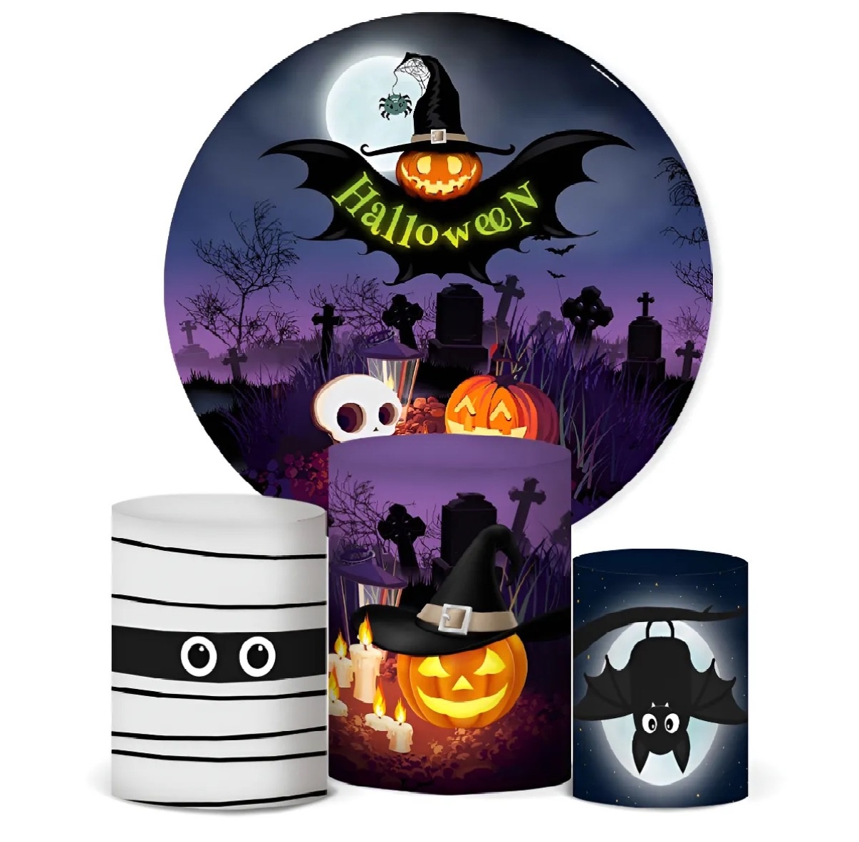 Kit Sublimado Halloween Roxo - Kasari Variedades