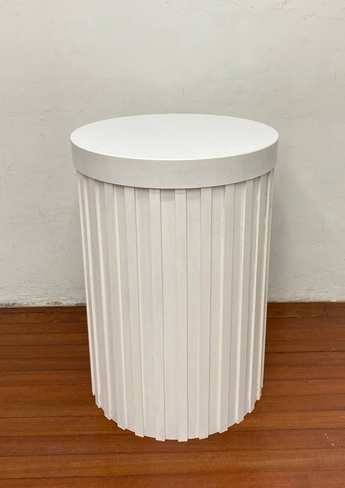 Cilindro Ripado Branco G - Kasari Variedades