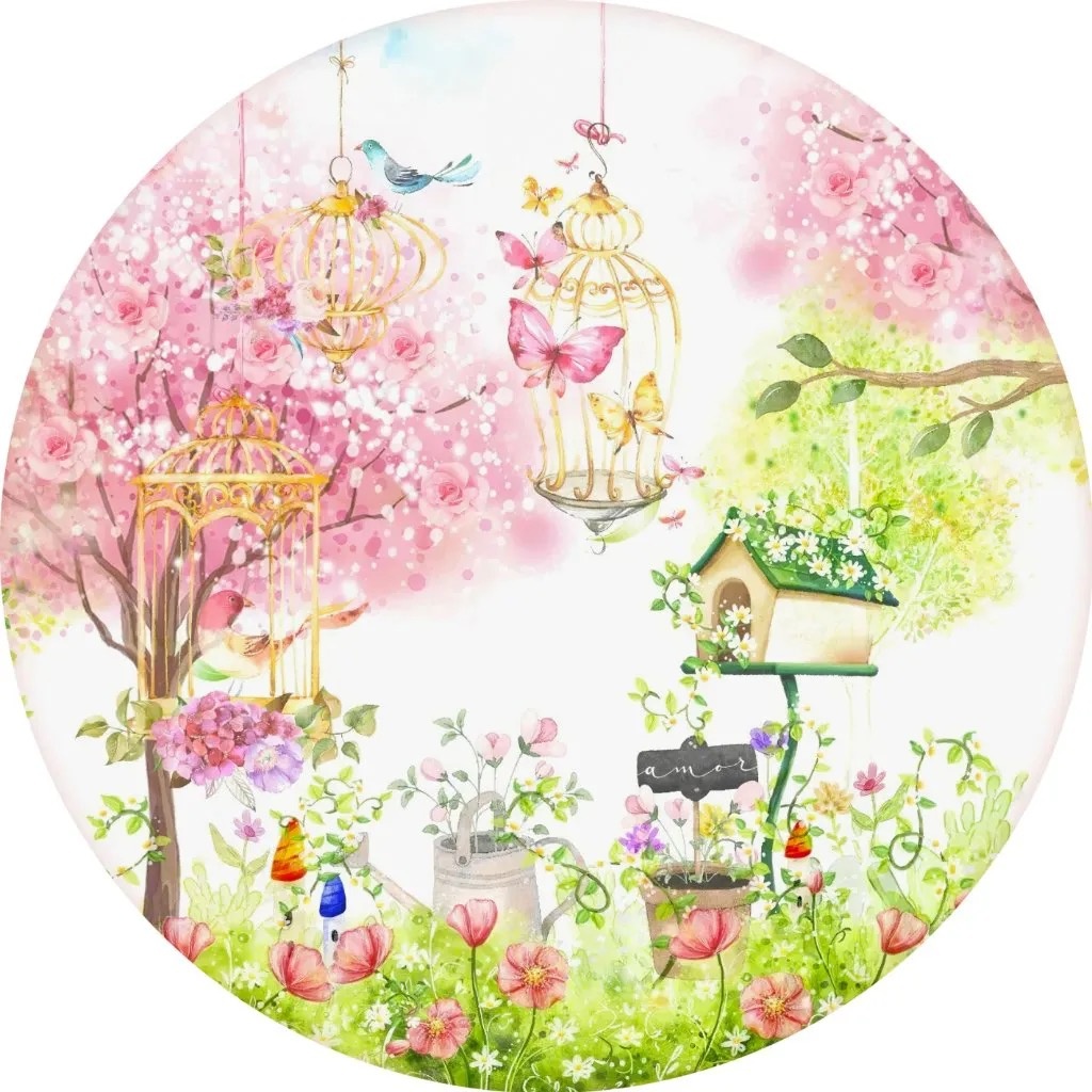 Mini Painel 50Cm Jardim Encantado  - Kasari Variedades