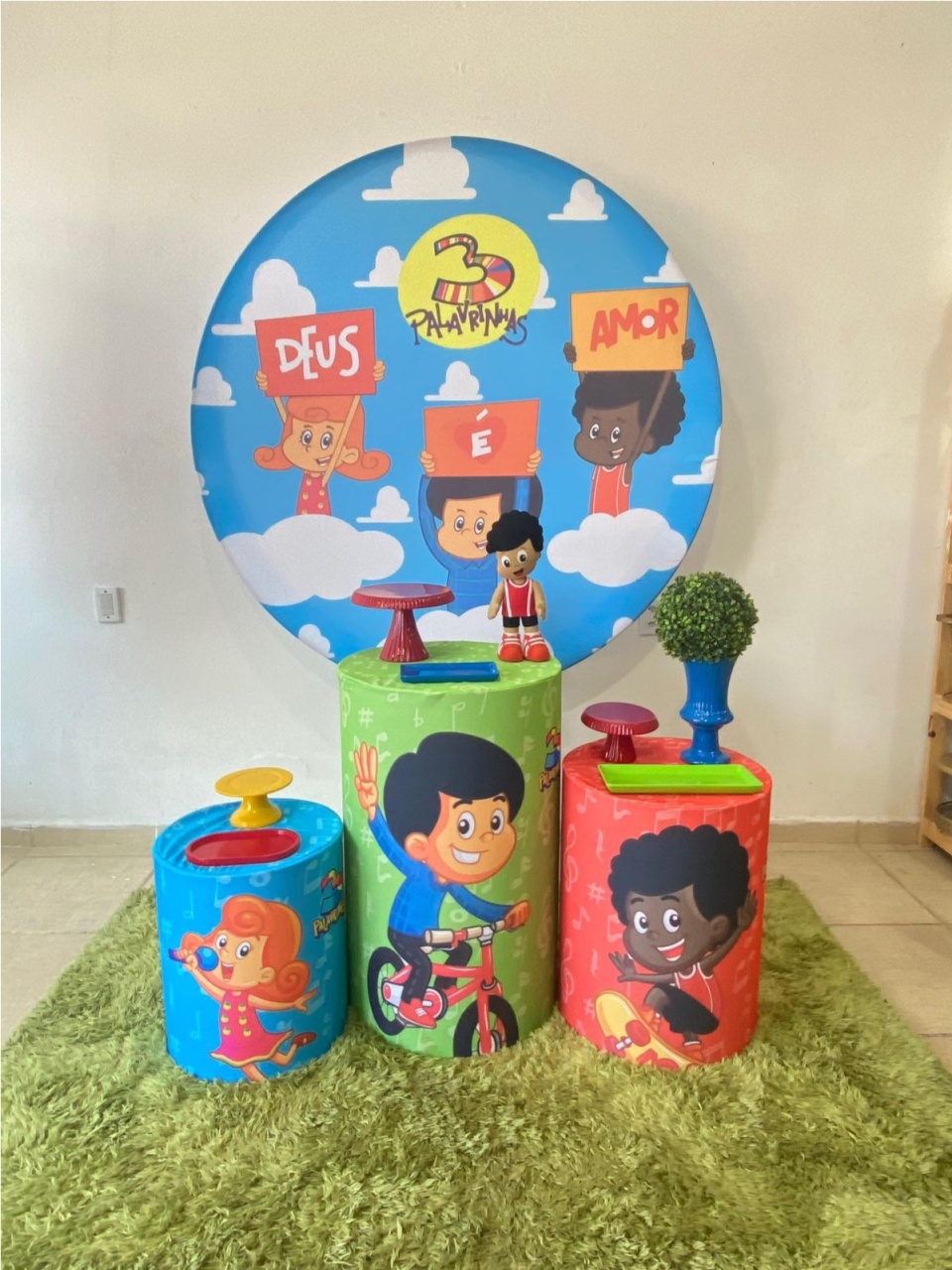 Kit Comemorar 3 Palavrinhas Menino - Kasari Variedades