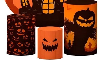 Trio Capas de Cilindros Halloween 02 - Kasari Variedades
