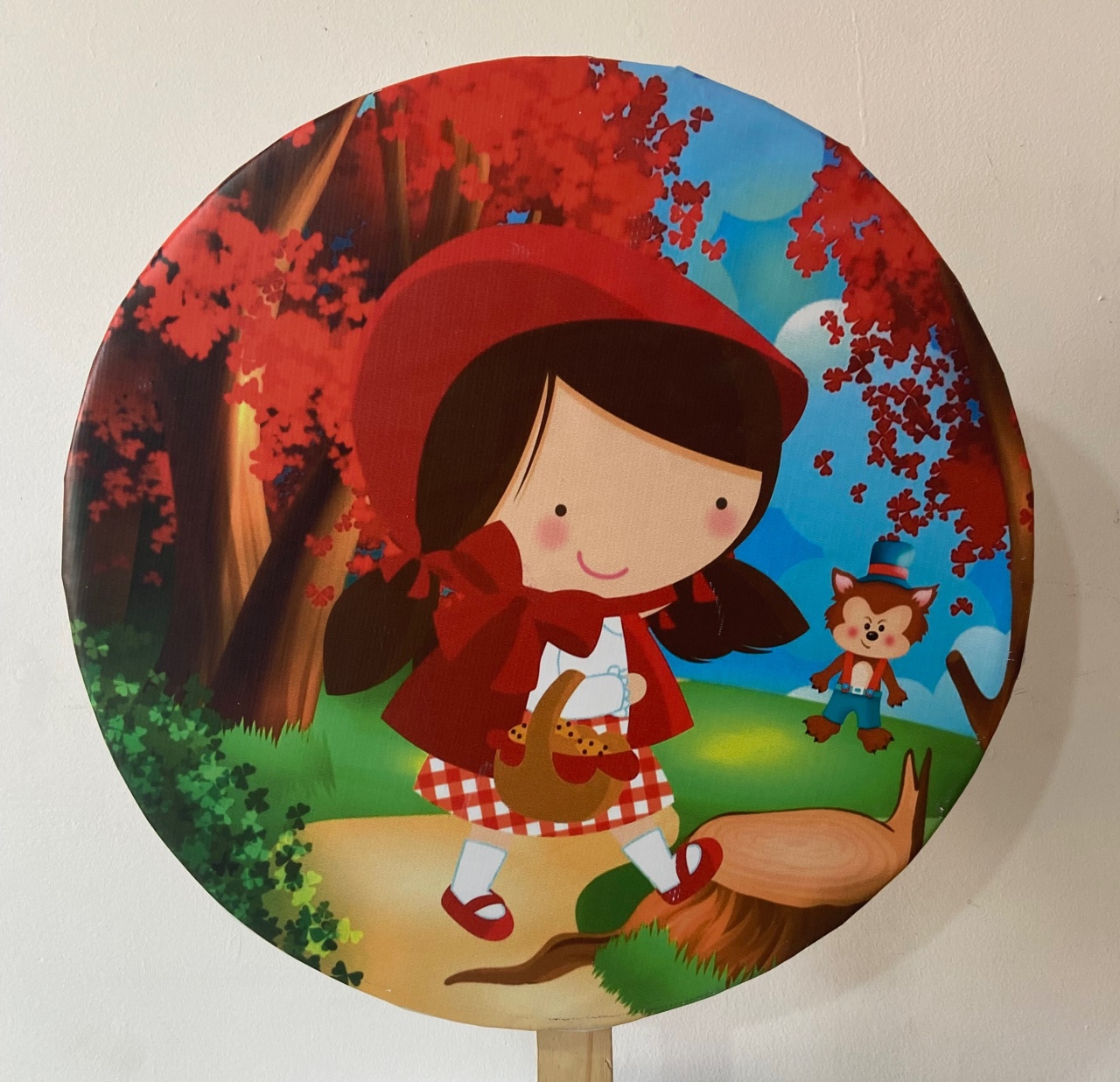 Sublimado Painel Chapeuzinho Vermelho 50Cm - Kasari Variedades