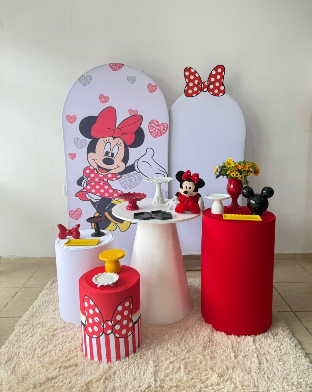 Kit Super Luxo 02 Minnie Vermelha - Kasari Variedades