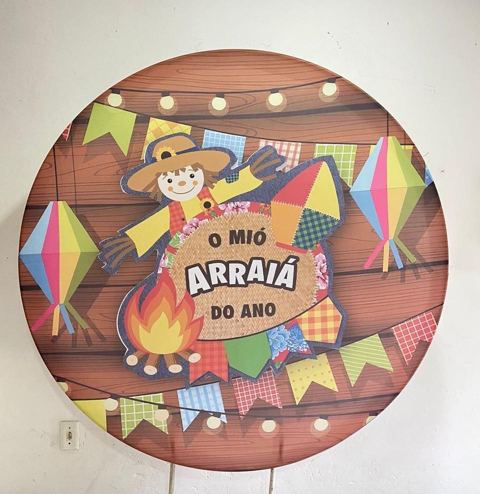 Sublimado Painel 1.5 O Mió Arraiá Do Ano  - Kasari Variedades