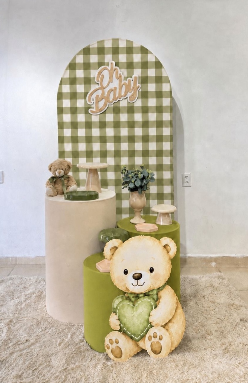 Kit Essencial Romano Ursinho Verde Oliva - Kasari Variedades