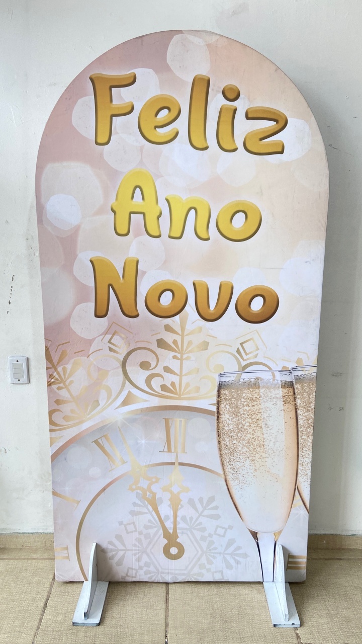 Sublimado Romano Feliz Ano Novo  - Kasari Variedades