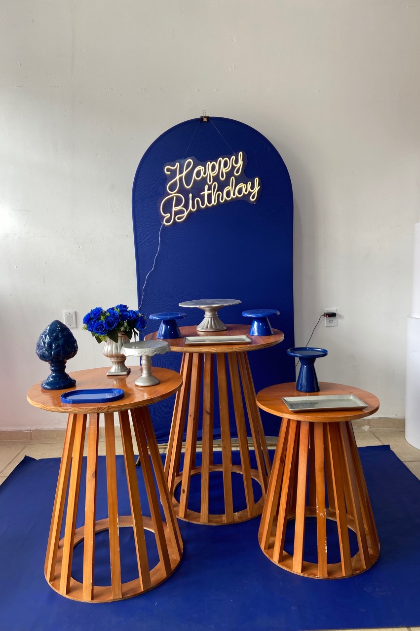 Kit Adulto Azul E Prata  - Kasari Variedades