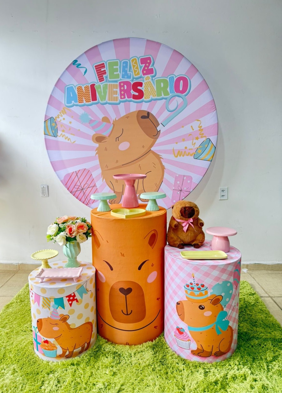 Kit Comemorar Capivara  - Kasari Variedades