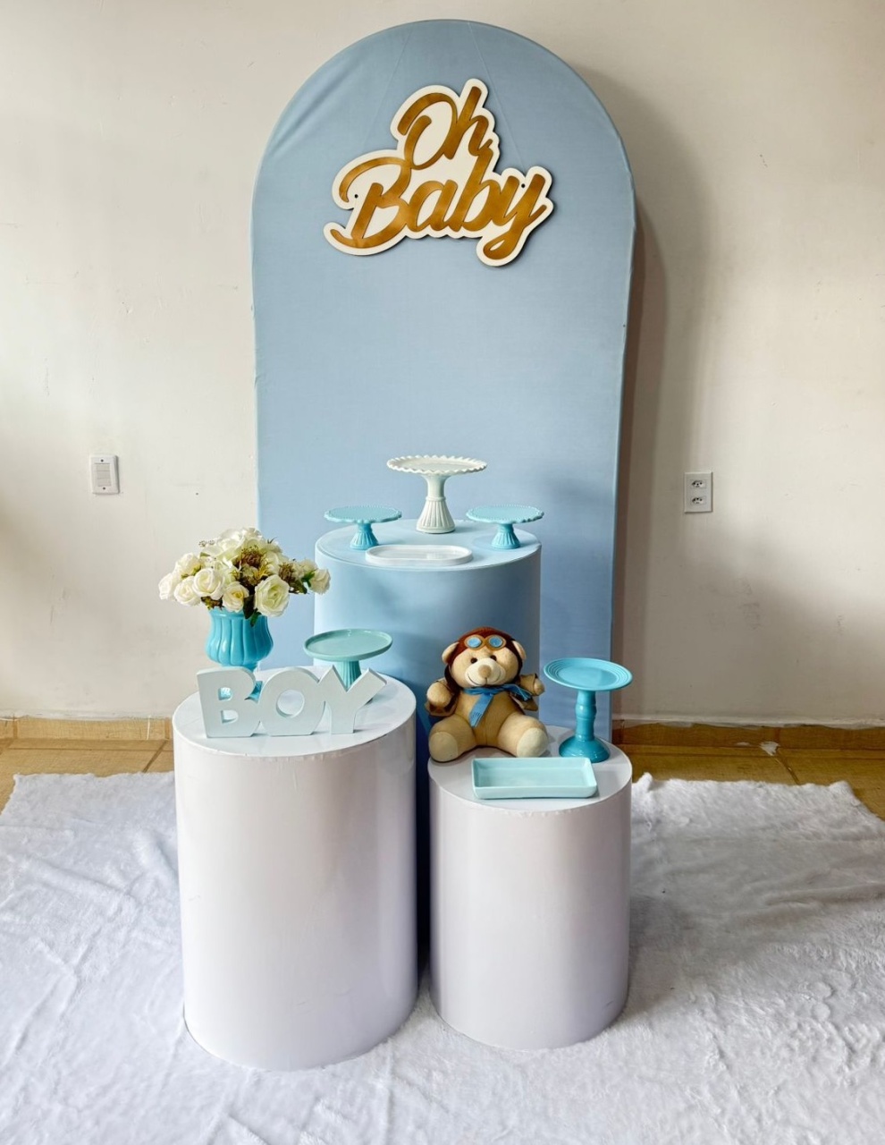 Kit Comemorar Romano Oh Baby Azul - Kasari Variedades