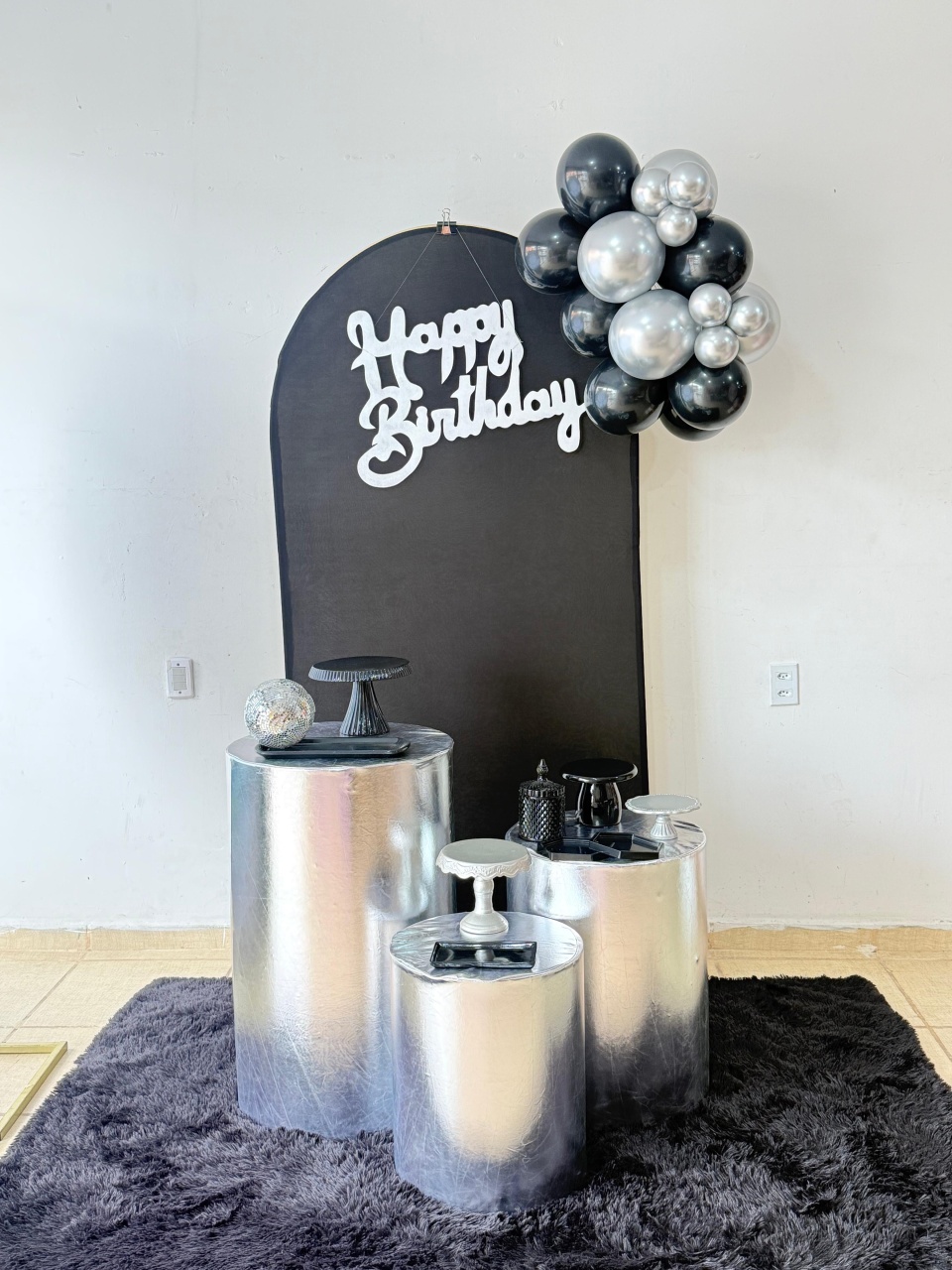 Kit Adulto Prata E Preto - Kasari Variedades