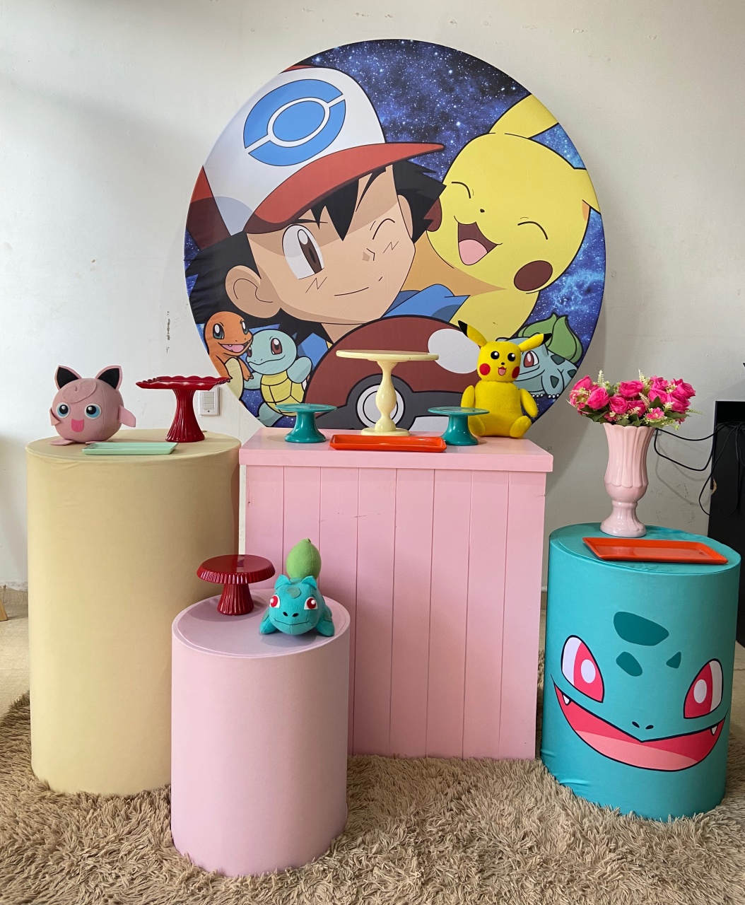 Celebrar Pokémon Menina - Kasari Variedades