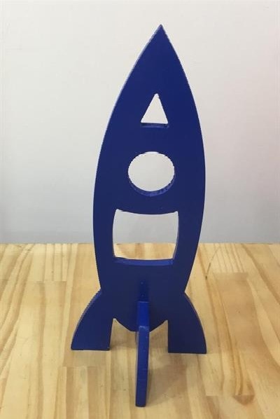 Foguete Mdf Azul - Kasari Variedades