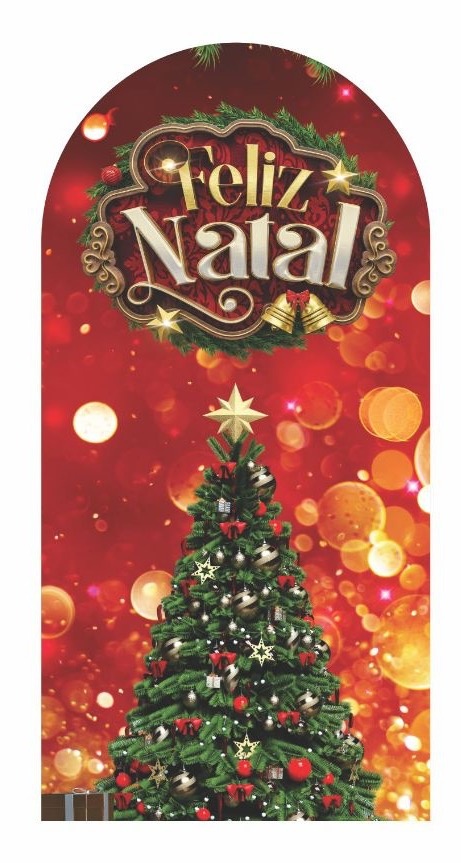 Capa de Painel Romano Feliz Natal - Kasari Variedades