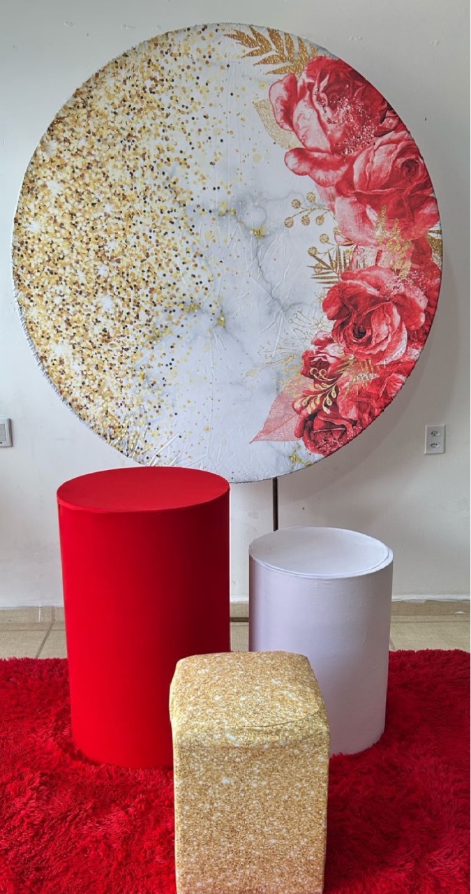 Kit Sublimado Floral Vermelho - Kasari Variedades