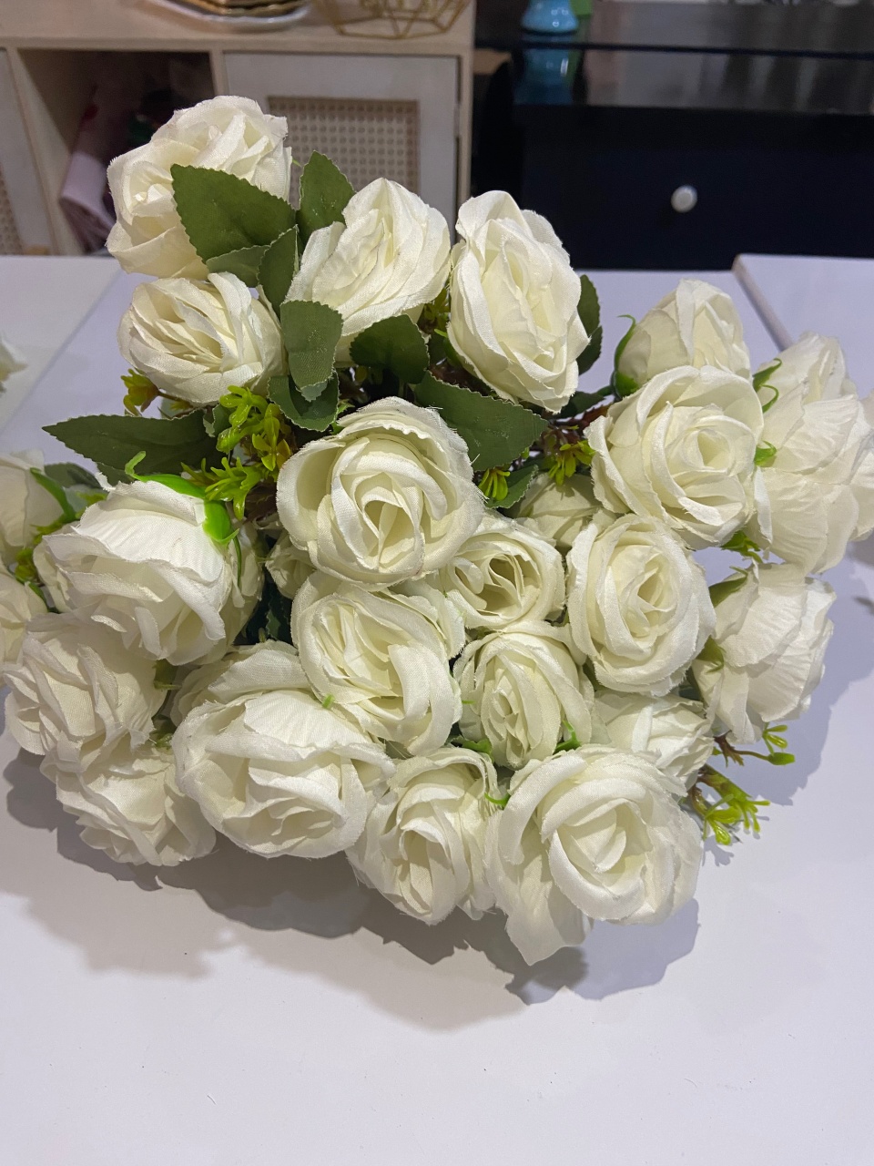 Flores Brancas Botão  - Kasari Variedades