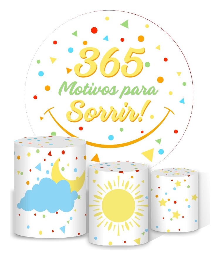Kit Sublimado 365 Motivos Para Sorrir - Kasari Variedades