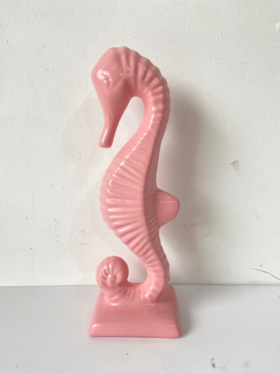 Cavalo Marinho Rosa Em Cerâmica - Kasari Variedades