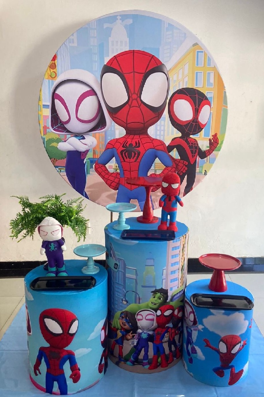 Comemorar Spider E Seus Amigos - Kasari Variedades