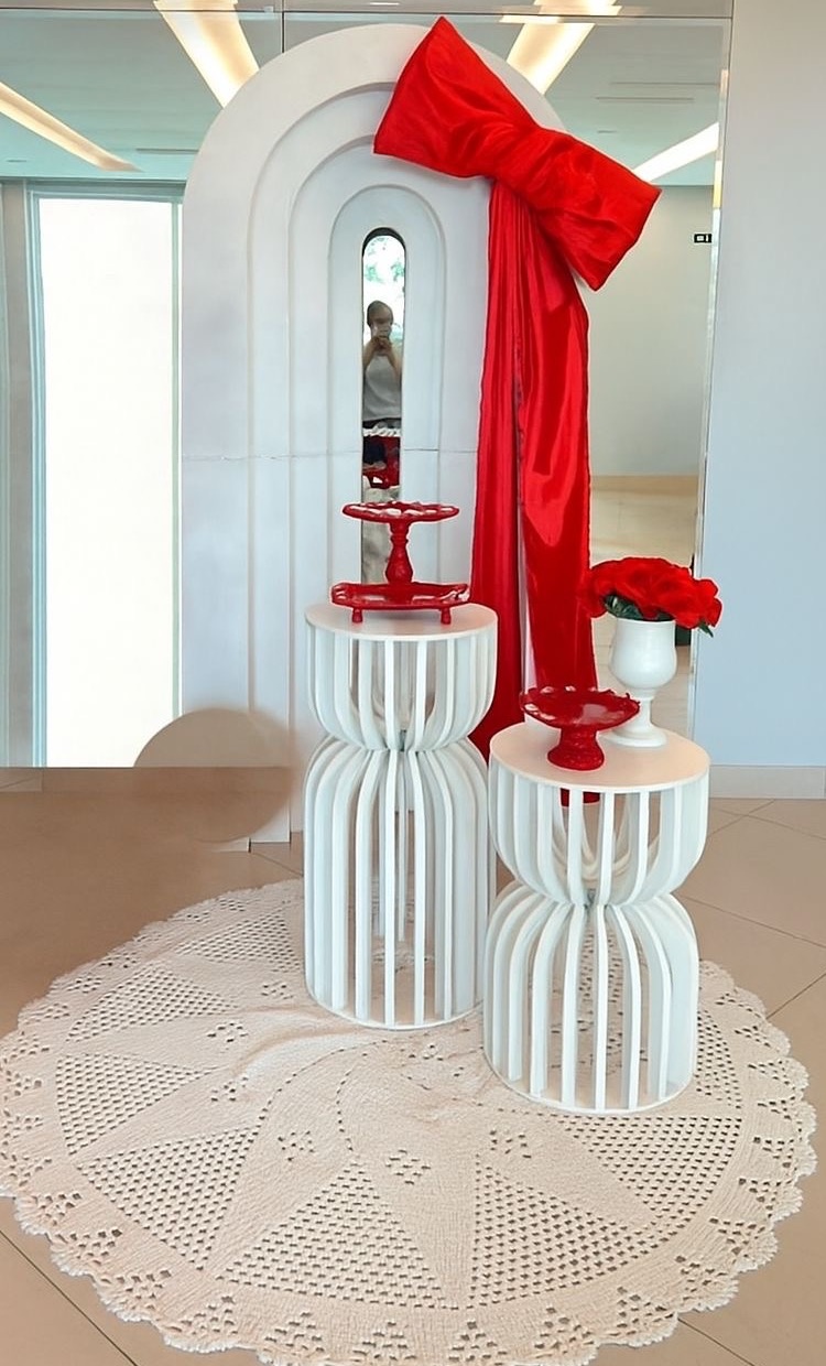 Kit Luxo Angel Laço Vermelho 01 - Kasari Variedades
