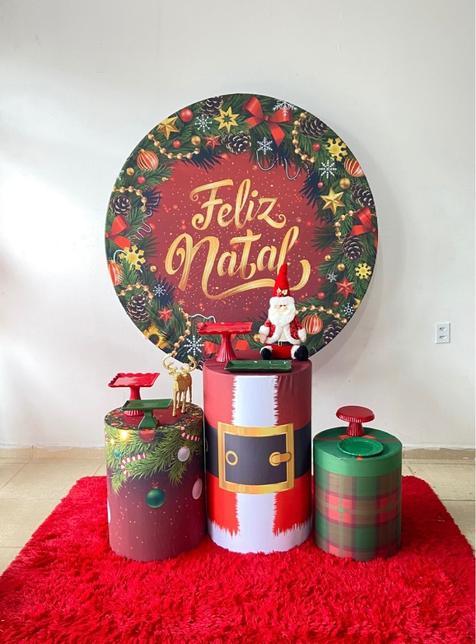 Kit Natalino 03 Comemorar Feliz Natal Guirlanda (2025) - Kasari Variedades