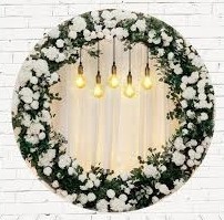 Sublimado Painel 1.5 Floral Lâmpadas - Kasari Variedades