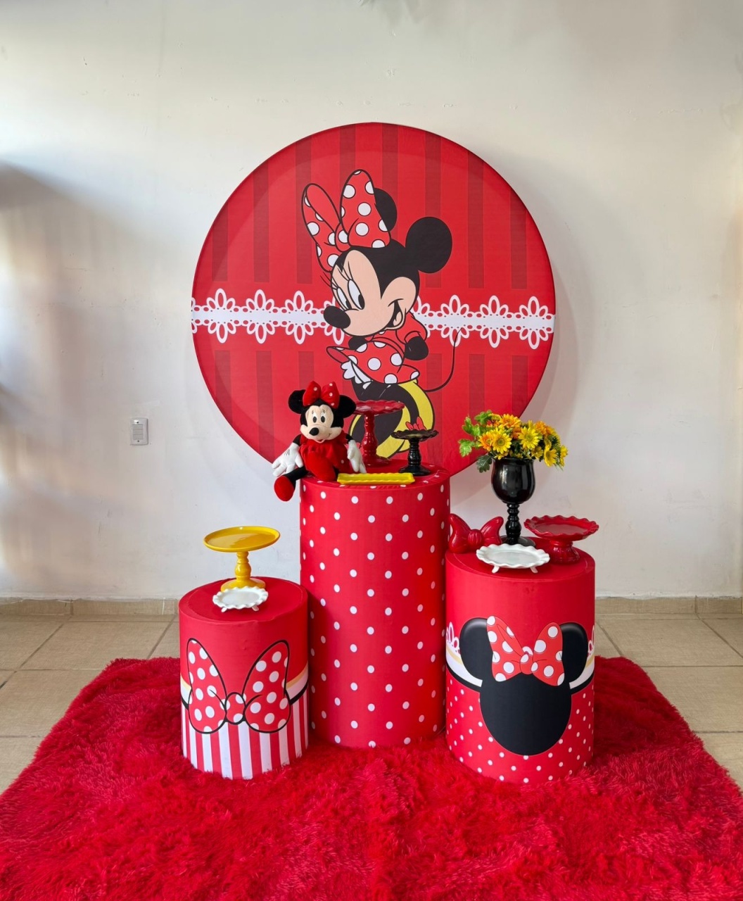 Comemorar Minnie Vermelha - Kasari Variedades