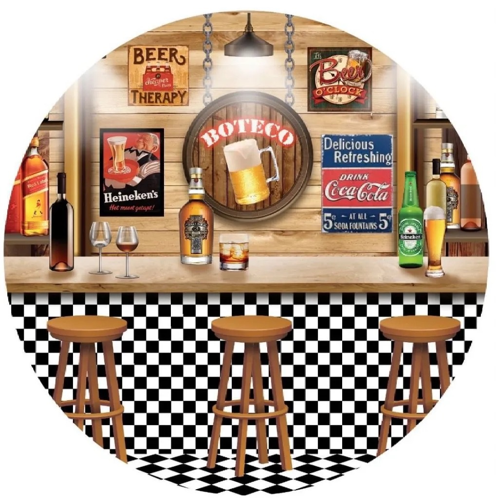 Painel Sublimado 50Cm Boteco - Kasari Variedades