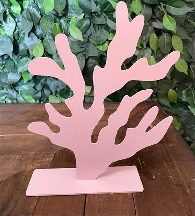 Alga Em Mdf Rosa - Kasari Variedades