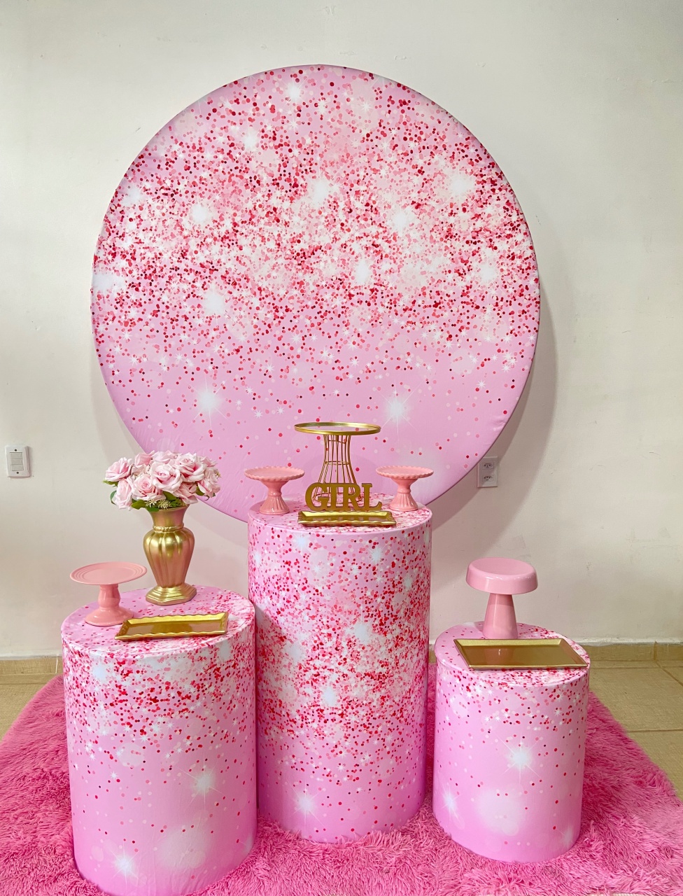Adulto Rosa Com Glitter - Kasari Variedades