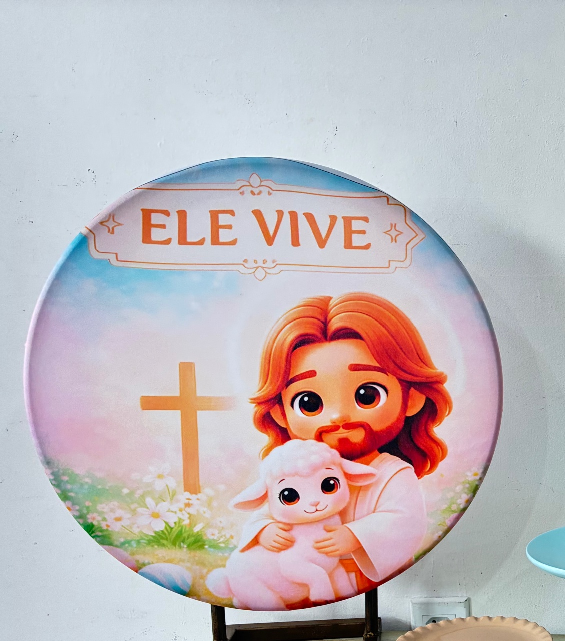 Painel Sublimado 50Cm Ele Vive  - Kasari Variedades