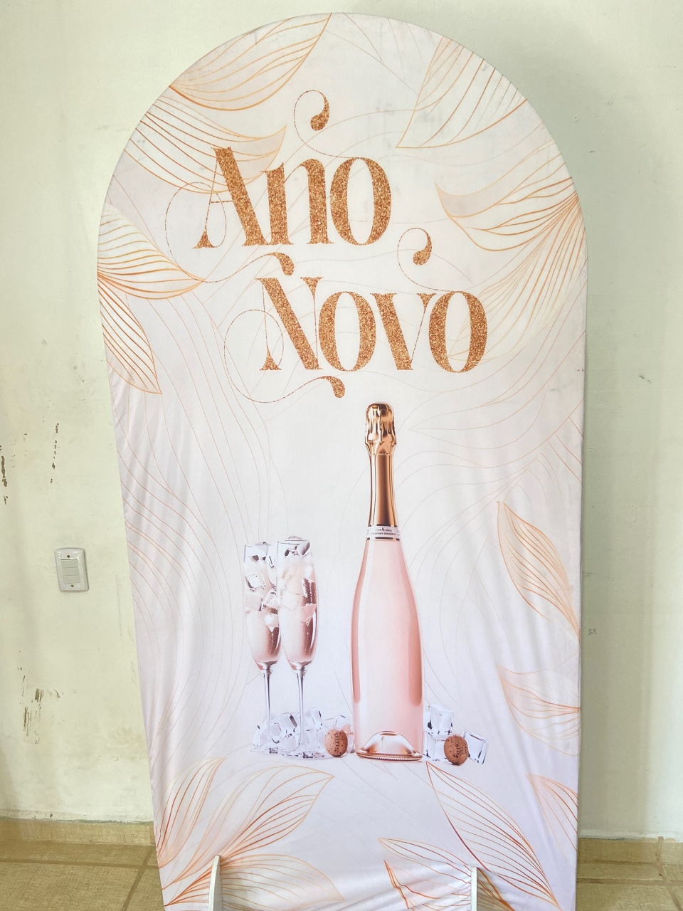 Sublimado Romano Ano Novo Rose  - Kasari Variedades