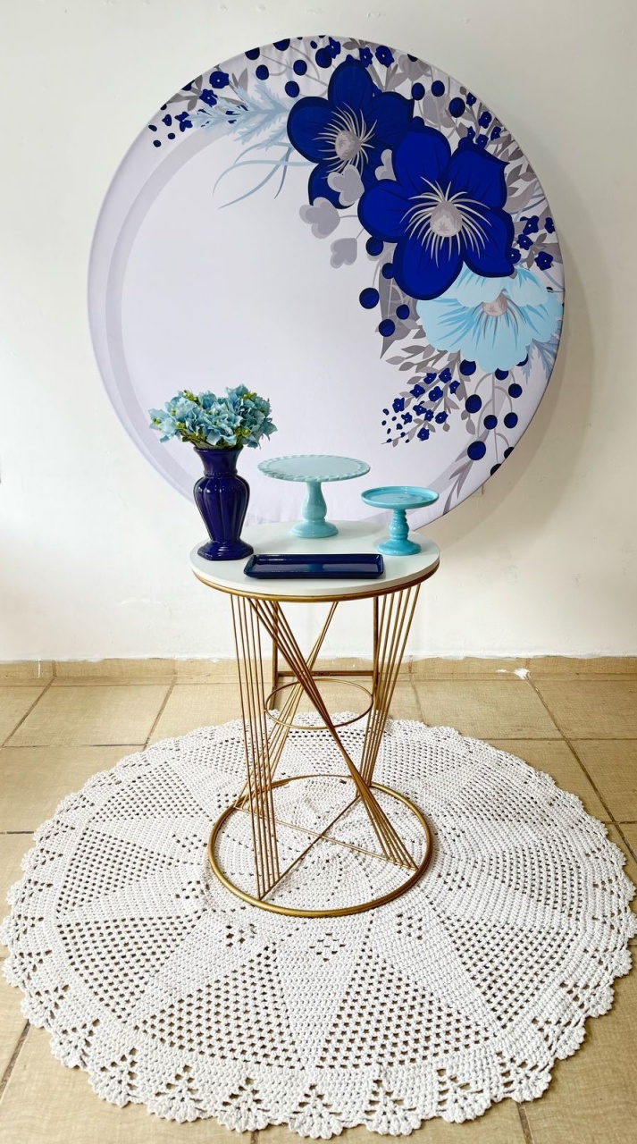 Kit Festejar Adulto Floral Azul - Kasari Variedades