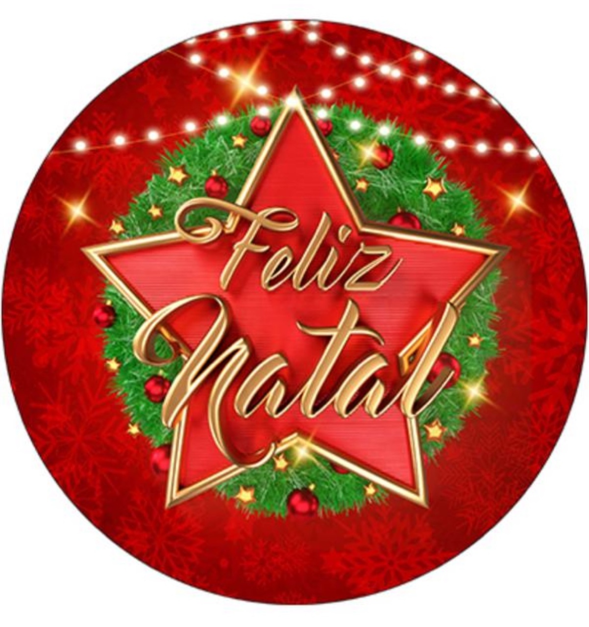 Sublimado Painel 50Cm Feliz Natal - Kasari Variedades