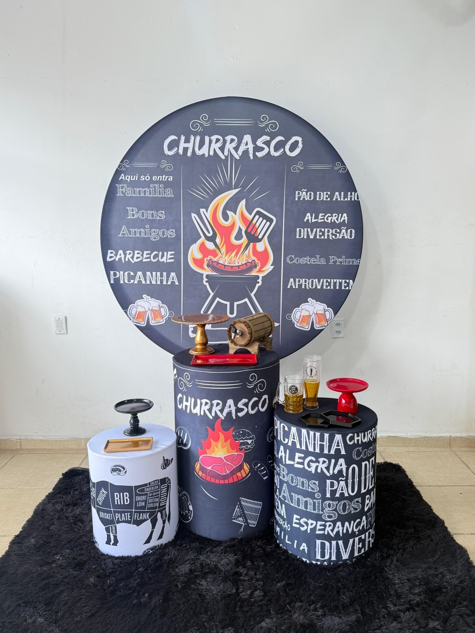 Comemorar Adulto Churrasco - Kasari Variedades