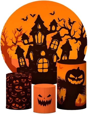 Kit Sublimado Halloween Laranja - Kasari Variedades