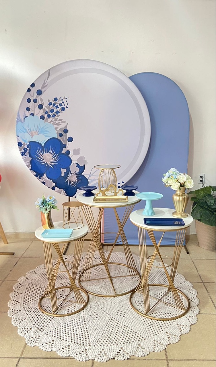 Kit Luxo Adulto Floral Azul - Kasari Variedades