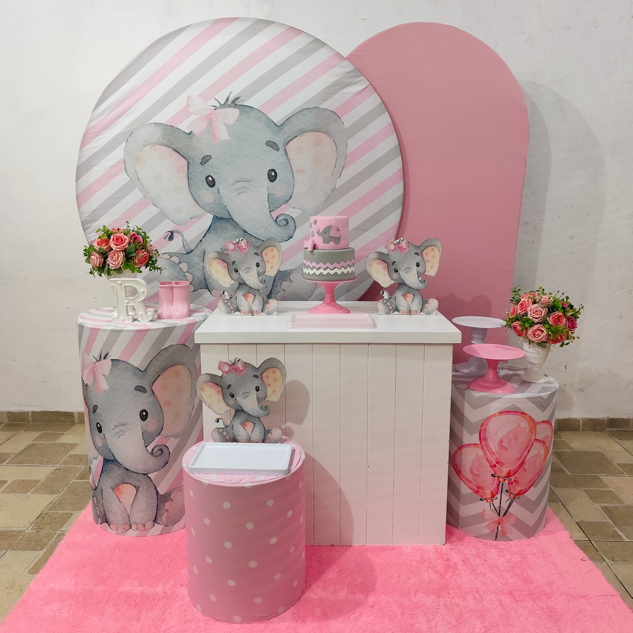 Kit Festejar: Elefante Rosa  - vilafestiva