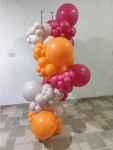 Arco de Balões 2 Mts Pinke Laranja - imagem 1