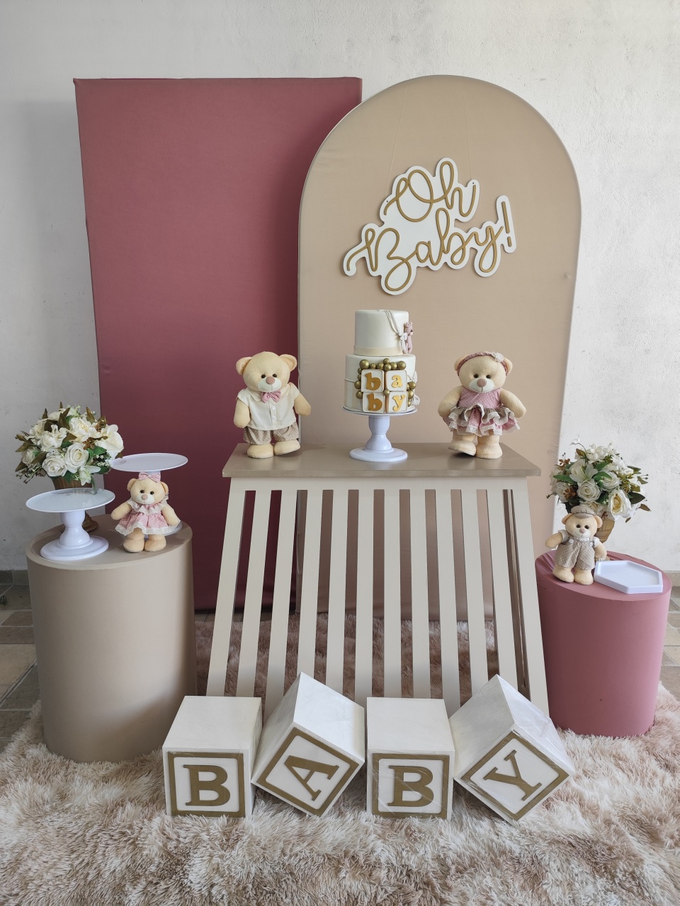 Chá Revelação_Rosé E Bege - vilafestiva