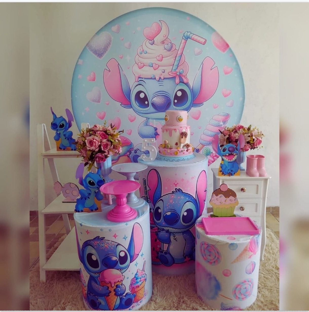 Kit Vila: Stitch Confeitaria - vilafestiva