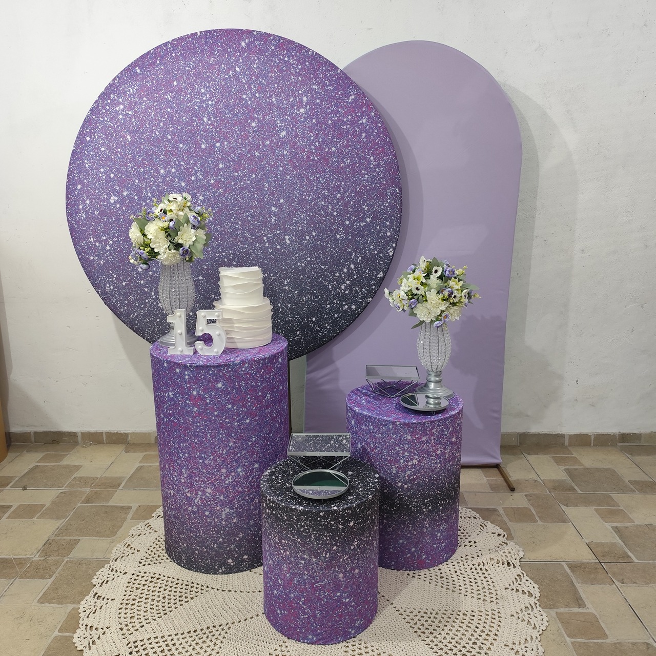 Kit Glitter Lilás  - vilafestiva