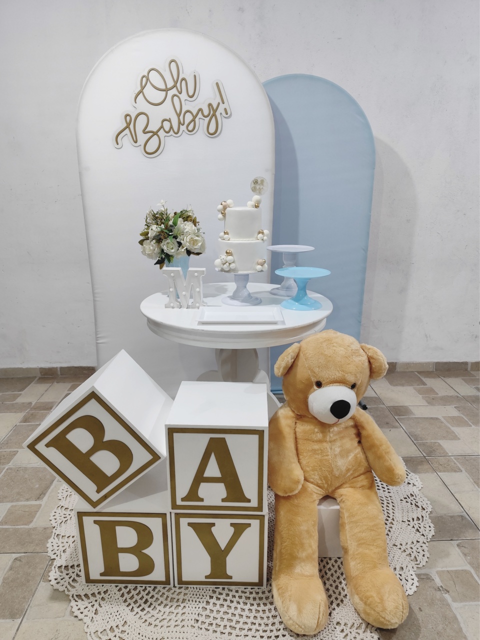 Oh Baby Composição Azul  - vilafestiva