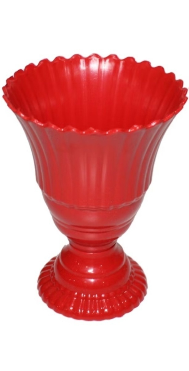 Vaso Real Vermelho 20 Cm - vilafestiva