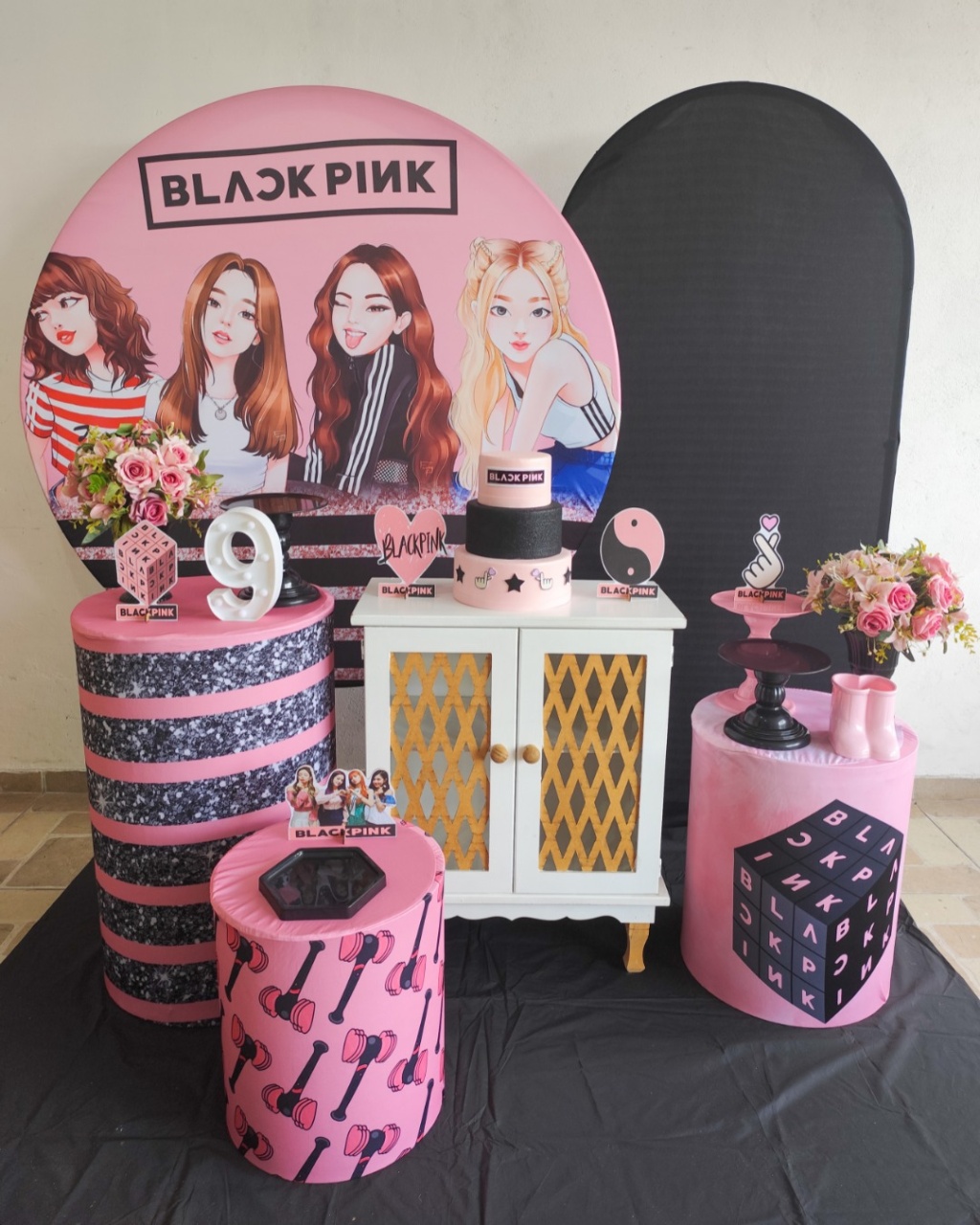 Kit Festejar: Black Pink  - vilafestiva