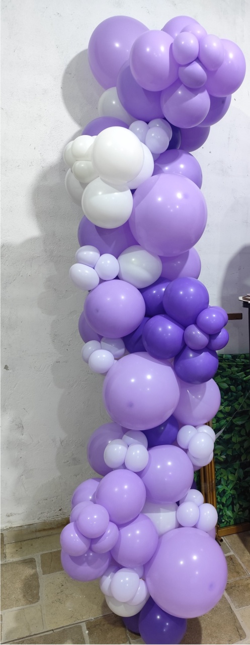 Arco de Balões _2 Mts Lilás - vilafestiva