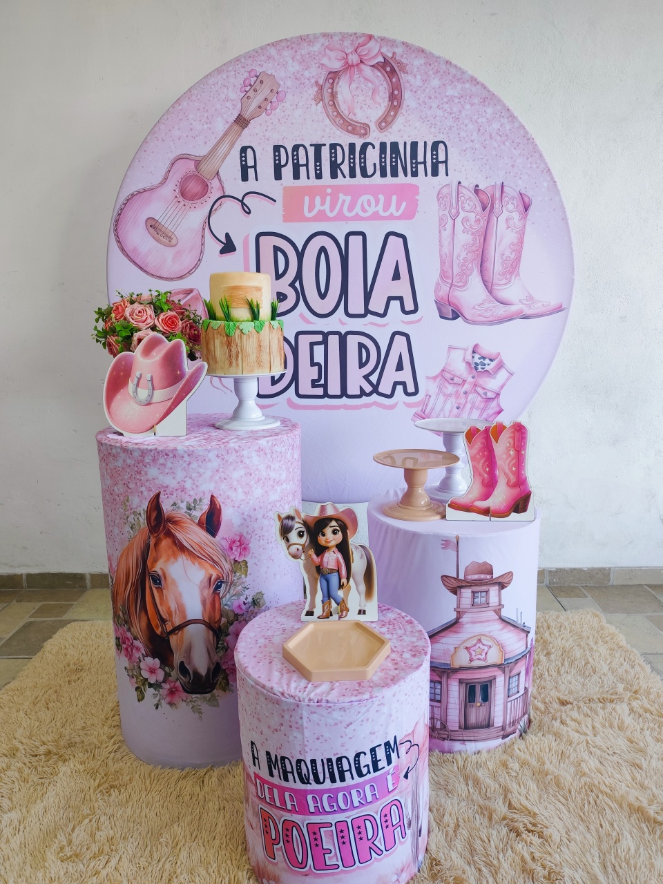 Boiadeira Rosa_Kit Padrão  - vilafestiva