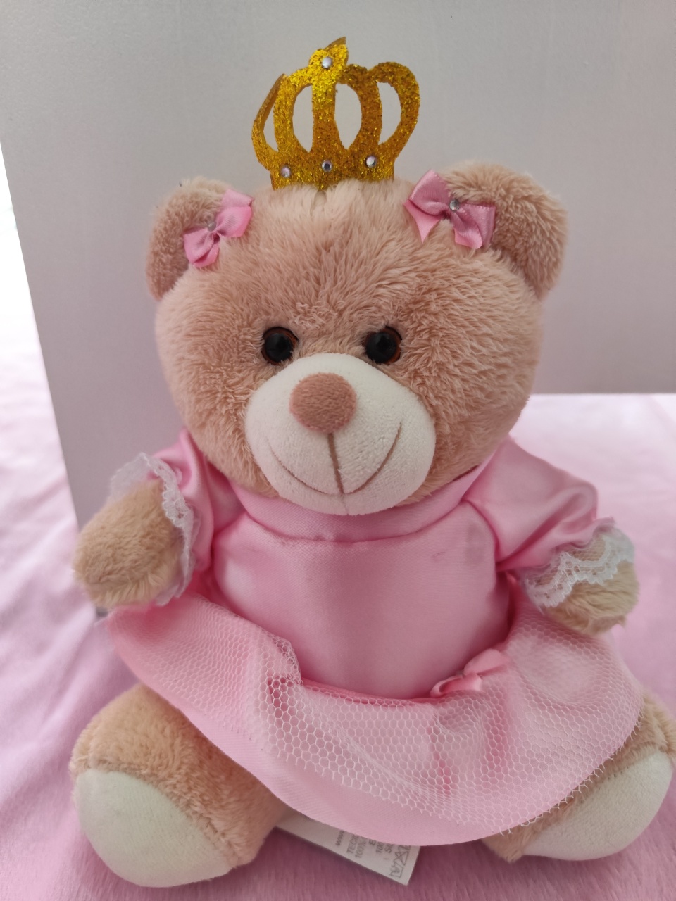 Pelúcia Ursinha Princesa 20 Cm - vilafestiva